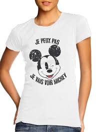 Tee shirt mickey house par patrol. T Shirt Je Peux Pas Je Vais Voir Mickey Femme