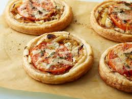 Tomato And Goat Cheese Tarts Recipe Goat Cheese Tart Food Network Recipes Recipes