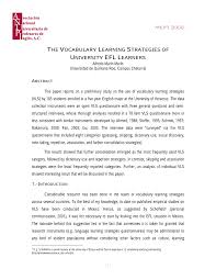 In sentence case, the first word is capitalized, as well as all proper nouns and adjectives (e.g sometimes, lowercase letters in all caps text are represented with small caps (shorter versions of the almost all of the beginning letters of words in a title are capitalized. Pdf The Vocabulary Learning Strategies Of University Efl Learners