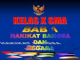 Peta konsep merupakan salah satu sebahagian dari strategi pembelajaran. Kelas X Sma Bab 1 Hakikat Bangsa Dan Negara Ppt Download