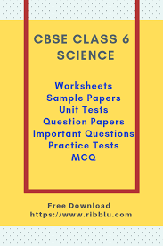 Cbse Class 6 Science Worksheets And Sample Question Papers Sample Question Paper Question Paper Science Worksheets