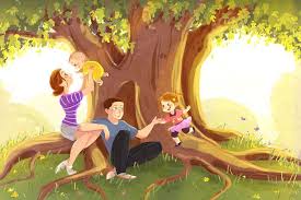 Under The Fig Tree A Family Portrait Illustrator Monique Dong Illustration Family Art Family Drawing