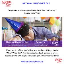 National Hangover Day January 1 National Day Calendar National Day Calendar Day National Days