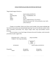 Surat pernyataan jika ijazah belum terbit, dan tidak ada surat tersebut, pastinya mereka. Surat Keterangan Belum Pernah Menikah Dari Kua Bagi Contoh Surat