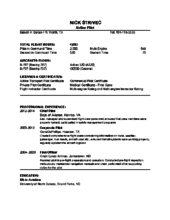 Build your resume in 15 minutes. Aircraft Pilot Resume Europe Tripsleep Co