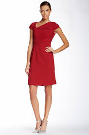 Asymmetrical Gathered Dress By Tahari On Nordstrom Rack With Images Gathered Dress Dresses Nordstrom Dresses