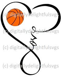 This Product Is Digital File In Svg Format Only This File Is For Commercial And Personal Use Terms Of Basketball Heart Basketball Tattoos Love And Basketball