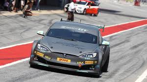 Here S What Happened With The Tesla Model S Race Car That Got Too Hot After Five Miles On An F1 Track Tesla Model S Race Cars Tesla