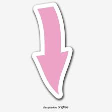 Pink Anak Panah Ke Bawah Vektor Dan Png Panah Merah Png