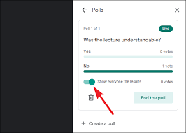You can add images by clicking either the question or answer fields and then selecting the icon. How To Create A Poll In Google Meet All Things How