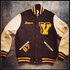 Must Have Dark Brown Cream Leather Sleeved Vintage Letterman Jacket Jackets Letterman Jacket Varsity Jacket