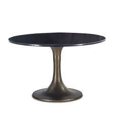 nubian round black granite dining table