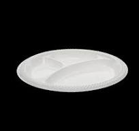 9" 3-Compartment Placesetter® Deluxe Laminated Foam Round ...