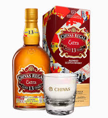 Chivas regal 12 ans : Whisky Chivas Regal Extra 13 Yo Cl 70 Mit Case 2 Tumbler Glasern