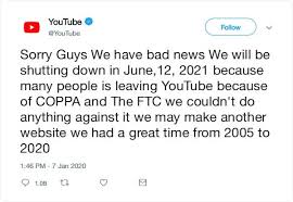 Youtube and youtube tv (in the us) are currently down, with videos not playing. Youtube Is Shutting Down In 2021