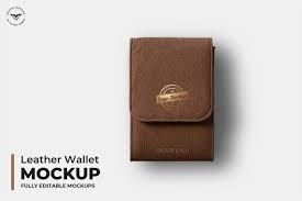 Leather Wallet Mockups In 2020 Leather Wallet Wallet Leather