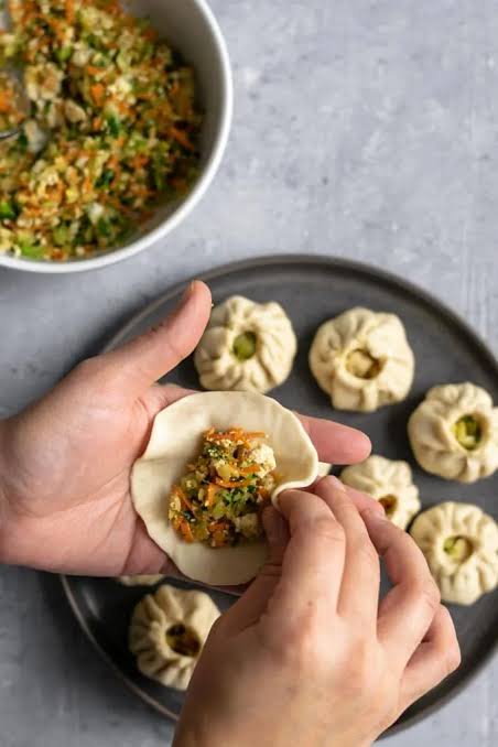 Tibetan Vegetable Momos with Spicy Sesame Tomato Chutney • The Curious Chickpea