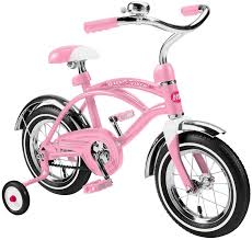 Radio Flyer Classic Pink 12 Inch Cruiser Radio Flyer Kids Bike Bike With Training Wheels