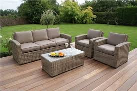 Milano Natural Rattan Garden Furniture 3 Seater Beige Sofa Set Garden Patio Garden Patio Cheap Garden Furniture Garden Sofa Set Rattan Outdoor Furniture