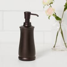 The most common soap dispenser top material is glass. Bronze Soap Dispenser Target