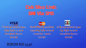 Untuk informasi penting mengenai pin kartu kredit ini, sudah kami sampaikan sedikit diatas sedangkan cara yang ketiga adalah dengan melalui atm bca. Cara Mengetahui Sisa Limit Kartu Kredit Bni Melalui Sms Dan Atm Kartu Bank