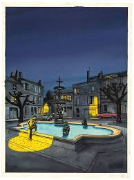 Jacques De Loustal Place Du Minage A Angouleme Loustal Art Sequentiel Comic Strips