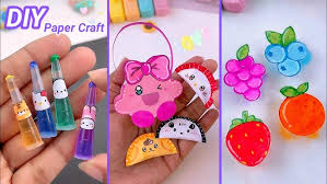 ‪DIY Miniature Crafts Idea / Easy Craft Ideas / school hacks / mini craft /  how to make / paper craft - YouTube‬‏