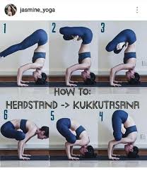 Headstand To Kukkutasana Easy Yoga Workouts Yoga Asanas Yoga Fitness