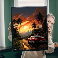 Tablou Canvas - The Endless Road – The Print Studio