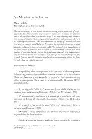 PDF) Sex Addiction on the Internet