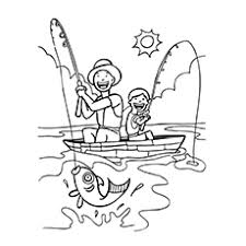 Fish coloring page can be gotten easily from the internet and bookstores. Fisherman Coloring Pages For Your Kids