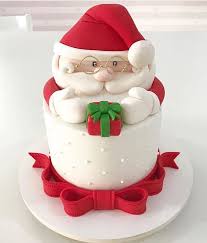 Santa Christmas Cake Christmas Cake Decorations Christmas Cake Santa Cake
