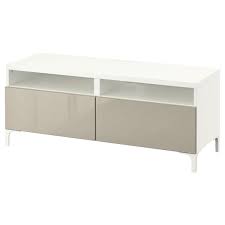 92 x 155 x 40. Besta Banc Tv Avec Tiroirs Blanc Selsviken Brillant Beige 120x42x48 Cm Ikea