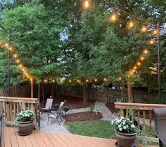 String Light Pole Vertical Mount Adjustable Height Etsy