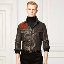 Pin By Anonymous On Ralph Lauren Leather Shirt Shirt Jacket Mens Jackets