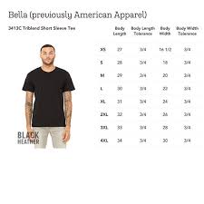 Print On Demand Bella Canvas 3413c Triblend Short Sleeve
