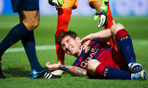 Image result for messi pic injury