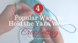 How tight you are pulling your yarn while crocheting will be a factor also. How To Hold The Yarn When Crocheting Itchin For Some Stitchin