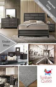 The Akerson Grey Bedroom Set Has A Sleek Modern Contemporary Approach To Grey The Set Comes In Queen Or King A Grey Bedroom Set Bedroom Set Bedroom Sets Queen