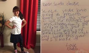 Una carta llena de bonitos detalles que le harán creer en la magia de la navidad por mucho tiempo. La Sorprendente Y Viral Carta De Nadia Para Papa Noel En La Que No Pide Nada
