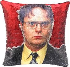 Dwight Schrute Sequin Pillow 2025