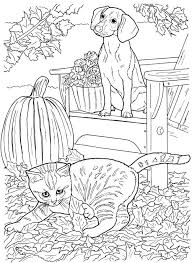 Free printable coloring pages for kids. Free Dog And Cat Coloring Pages
