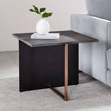 Korsa Oak Copper Side Table Black Side Table Copper Side Table Modern Side Table