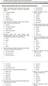 40 soal pilihan ganda + jawaban karya ilmiah kelas 11. 4300 Koleksi Contoh Soal Pilihan Ganda Tentang Kolase Hd Terbaru Kumpulan Gambar Kolase
