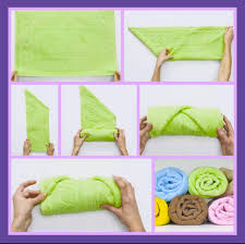 Pliage Serviettes De Bain Organizacao De Roupas Organizacao De Toalha Organizar Guarda Roupa