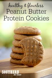 Recipe Healthy Peanut Butter Protein Cookies Peanut Butter Protein Cookies Protein Cookie Recipe Protein Snacks