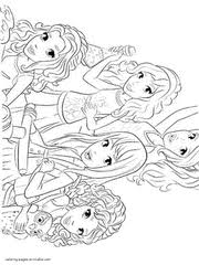 Peppa pig friends plays games kids fun art activities coloring book pages with colored markers. Lego Friends Coloring Pages Printable Free Sheets 46 Pics