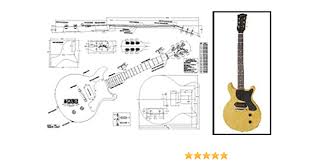 Here the toggle switch selects either the bridge pickup the neck pickup or both like a 2 pickup guitar. Amazon Com Plan Of Gibson Les Paul Jr Double Cutaway Electric Guitar Full Scale Print Musical Instruments