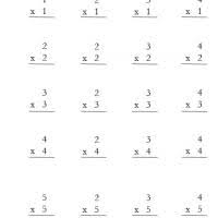 multiplication o to 5 math worksheet