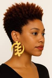Gold Gye Nyame Earrings